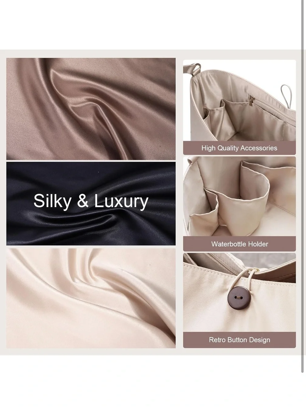 Purse Organizer Insert For Longchamp le pliage,Silky Touching LongChamp 1346/lb